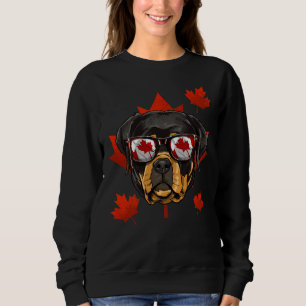 Moletom Canadiano Rottweiler Dog Maple Folaf Patriotic Can