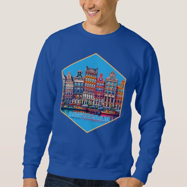 Moletom Canal Amsterdã Holanda Europa (Frente)