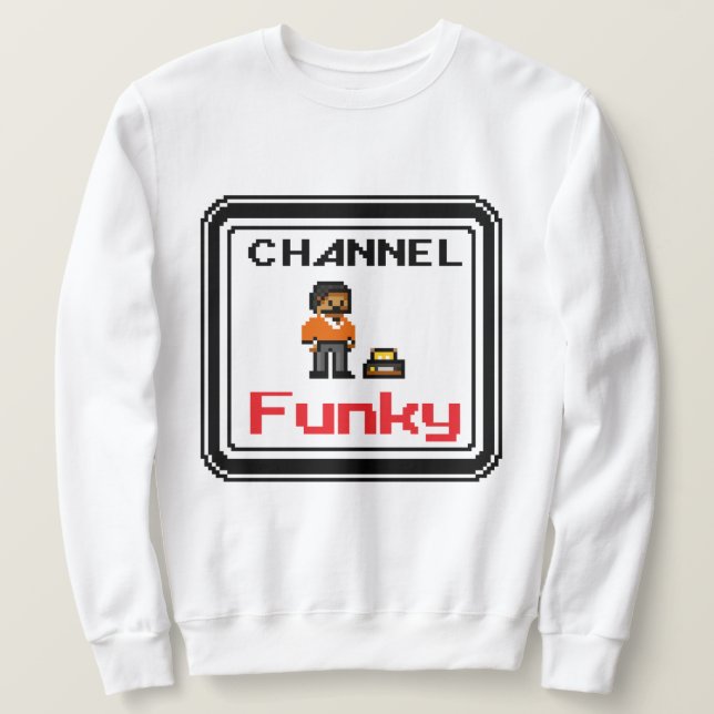 Moletom Canal Funky Pixel Art (Frente do Design)