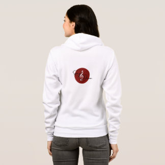 Moletom Canção & Drum White_Red Hoodie