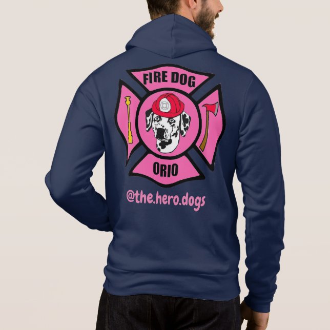 Moletom Cancer de peito Orio - Zip para cima (Verso)