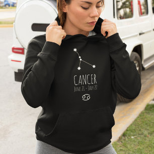 Moletom Cancer   Hoodie (constelação) Zodiaca personaliz
