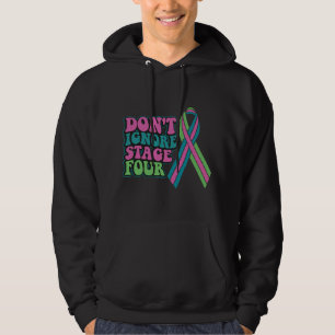 Moletom Cancer Metastático da Mama Não Ignore Palco Quatro