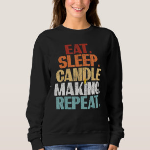 Moletom Candlemaker Coma Fazer de Vela do Sono Repetir Grá
