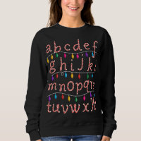 Candy Cane Alphabet Christmas Lights Schoo