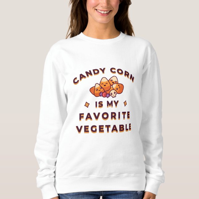 Moletom Candy Corn Dia das Bruxas (Frente)