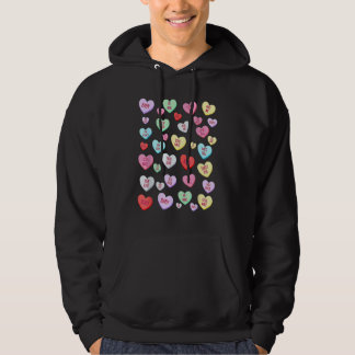 Moletom Candy Heart Love Valentine's Day Boys Girls Kids