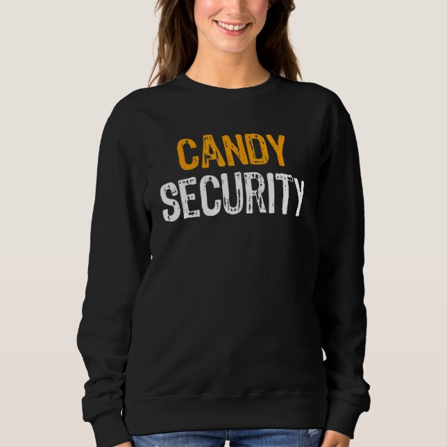 Moletom Candy Security Halloween Costume Adult Mom Dad Laz (Frente)