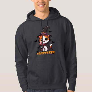 Moletom candyween - bruxa-gato halloween