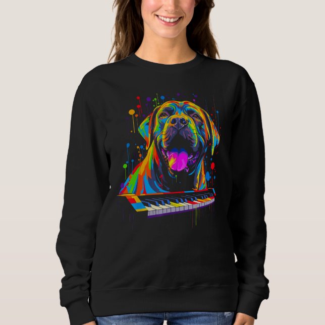 Moletom Cane Corso Dog Piano (Frente)