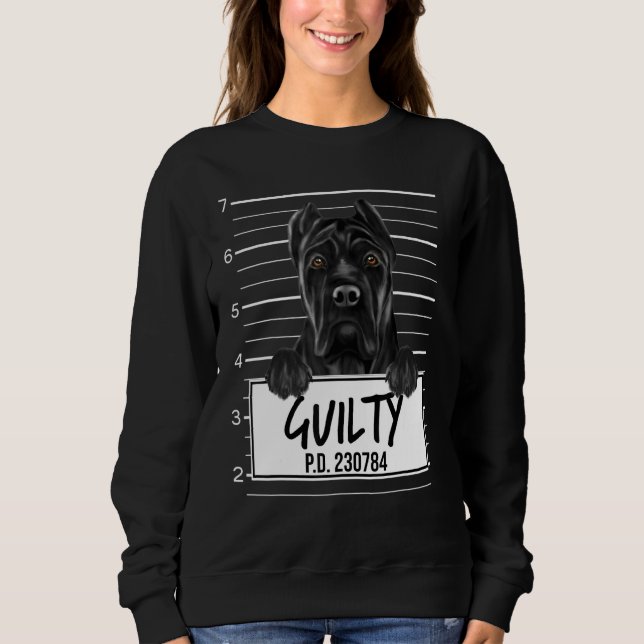 Moletom Cane Corso Mugshot Guilty Dog (Frente)