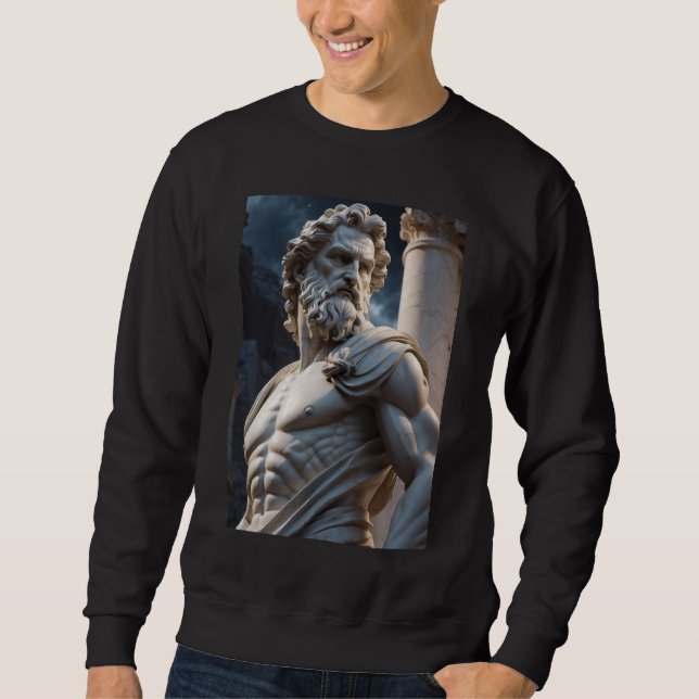 Moletom Caneca com Estátua do Deus Grego - Caneca com Bust (Frente)