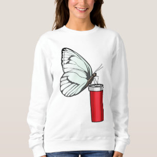 Moletom Caneca de Bebendo borboleta