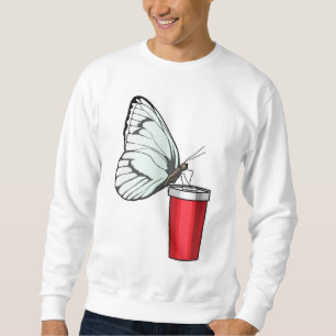 Moletom Caneca de Bebendo borboleta