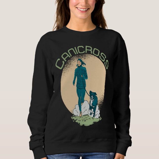 Moletom Canicross Run Running Dog Exercise Workout Sport (Frente)