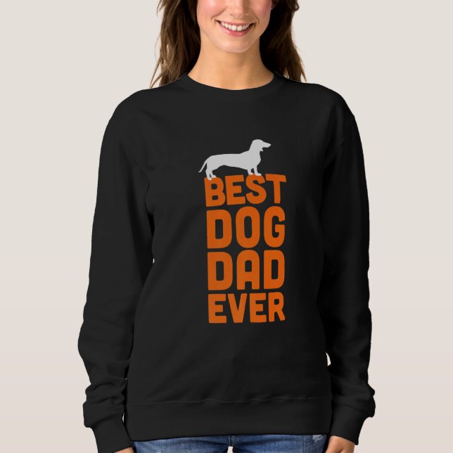 Moletom Canina de Dachshund - Melhor Pai De Cão Nunca (Frente)