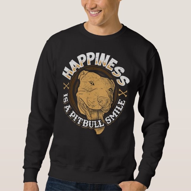 Moletom Canino de Sorriso Pitbull (Frente)