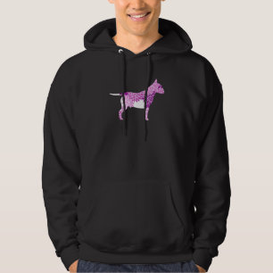 Moletom Cão Arte Floral Bull Terrier Silhoule 1
