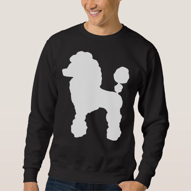 Moletom cão-da-seda-poodle cria roupa de poodle (Frente)