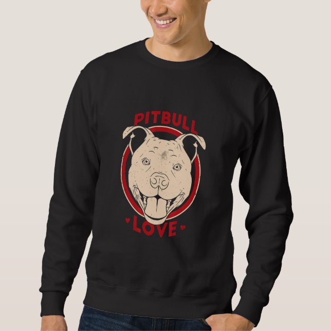 Moletom Cão de Amor Pitbull (Frente)