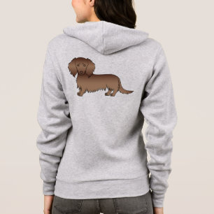 Moletom Cão de Cartografia de Cabelo Longo, Castanho, Choc