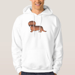 Moletom Cão de Cartografia de Cabelo Longo Vermelho