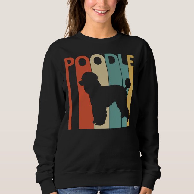 Moletom Cão de Poodle Vintage (Frente)