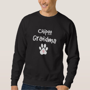Moletom Cão-de-São-Criado Chipoo Vovó Chihuahua Poodle Mix