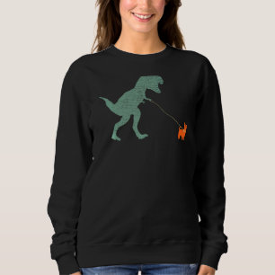 Moletom Cão Dinossauro Vintage Tyrannosaurus Rex & Yorkie