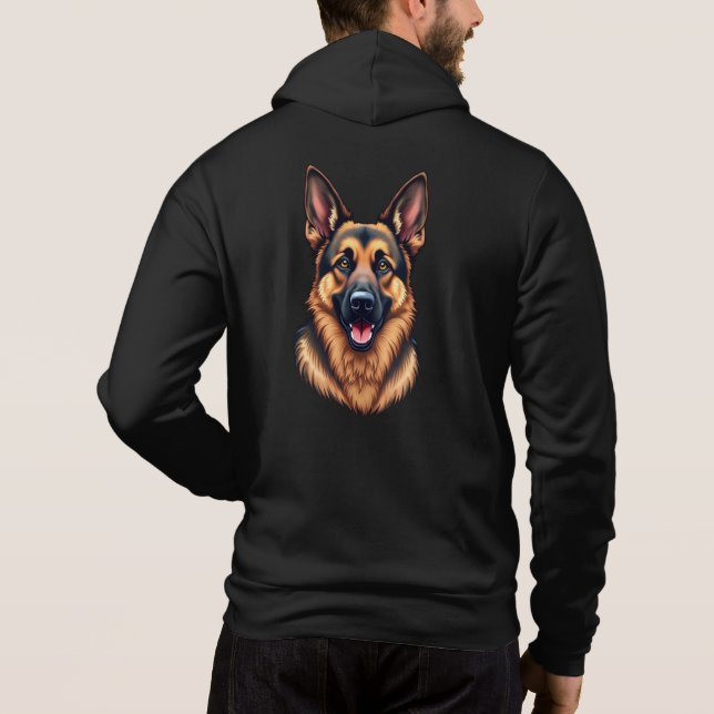 Moletom Cão german shepherd - Amor a Cão Leal e Inteligent (Verso)