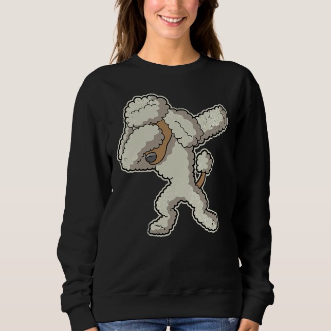 Moletom Cão-Poodle Dabbing Cream (Frente)