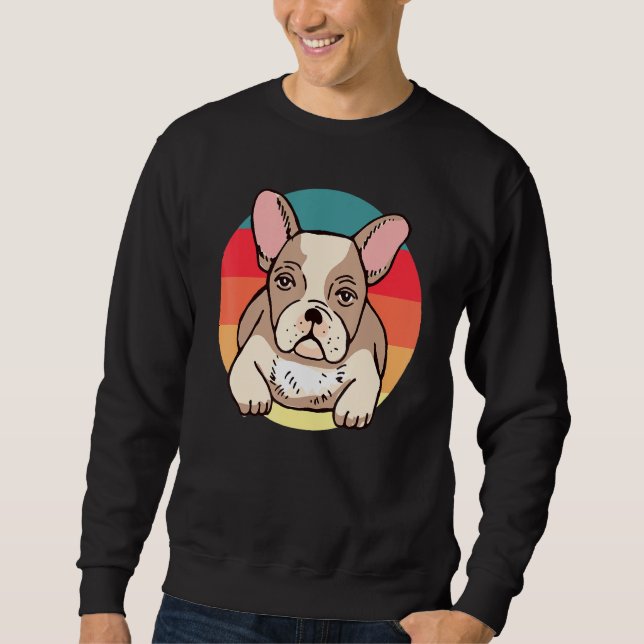 Moletom Cão Retro Buldogue Francês (Frente)