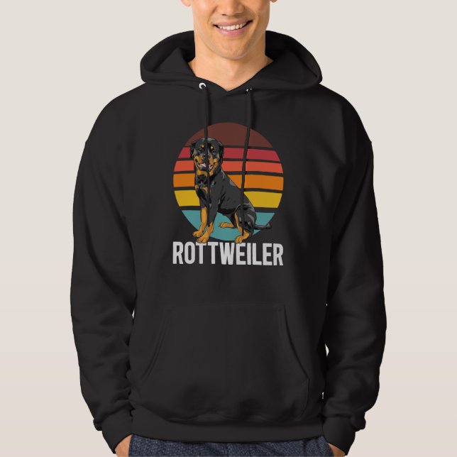 Moletom Cão Rottweiler Retro (Frente)