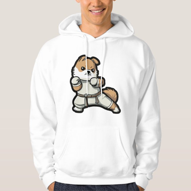 Moletom cão sabe karate (Frente)