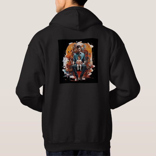 Moletom Caos e Calma: O Equilíbrio da Vida Hoodie (Verso)