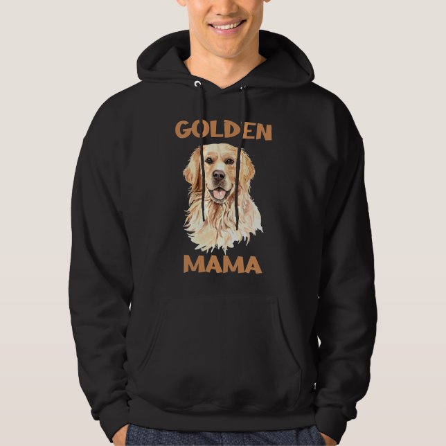Moletom Capa ¾ da Mama de Baseball de ouro Retriever (Frente)