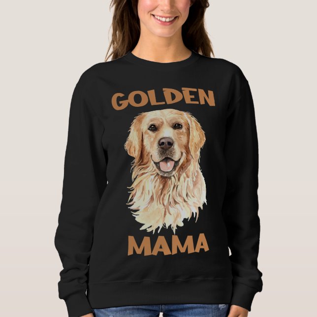 Moletom Capa ¾ da Mama de Baseball de ouro Retriever (Frente)