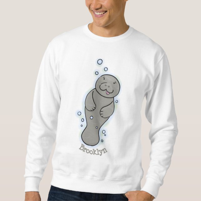 Moletom Capateiro bonito com ilustração de bolhas (Frente)