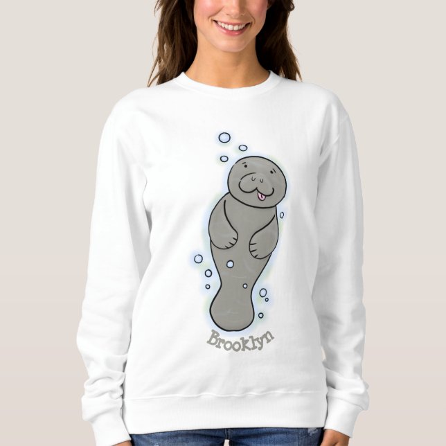 Moletom Capateiro bonito com ilustração de bolhas (Frente)