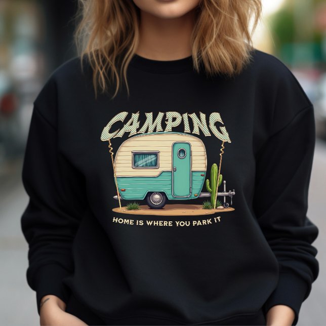 Moletom Câper de Vintage e Cotação de Camping (Criador carregado)