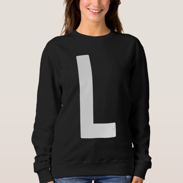 Moletom Capital Letter L Monogram Norwester Font Initial A (Frente)