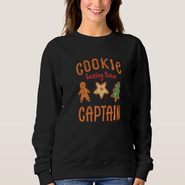Moletom Capitão Biscoito da Equipe de Assar Biscoitos (Frente)