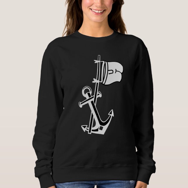 Moletom Capitão de Âncora de Barcos de Capacidade (Frente)