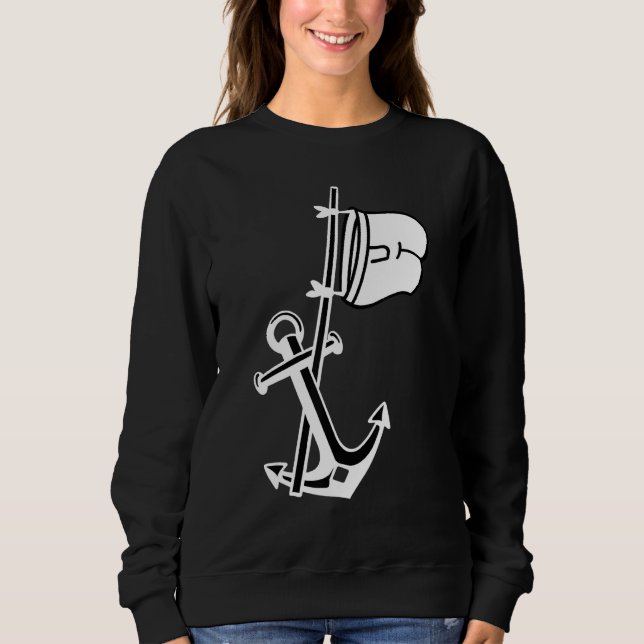 Moletom Capitão de Âncora de Barcos de Capacidade (Frente)