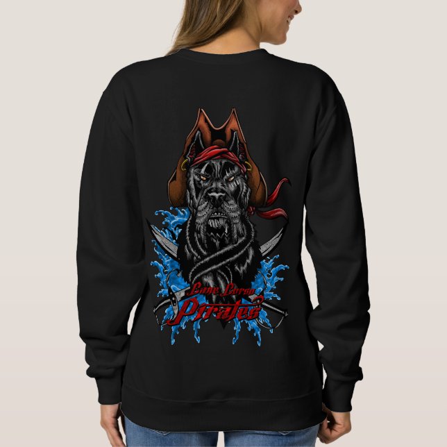Moletom Capitão dos Piratas de Camisa-T de Cane Corso (Verso)