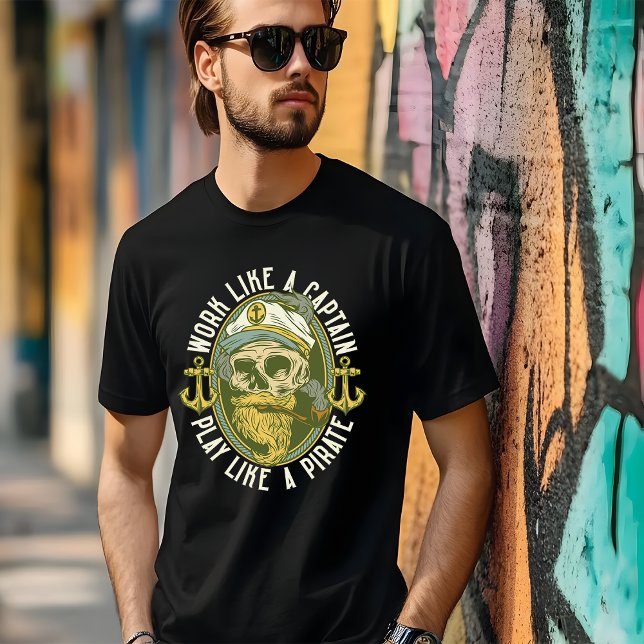 Moletom Capitão e pirata do T-Shirt do Mar (Criador carregado)