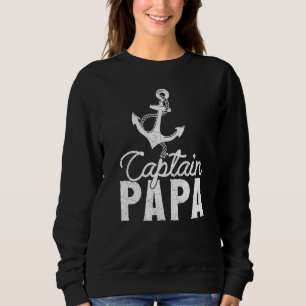 Moletom Capitão Papa Navio Âncora Bote Pontão Barco Vela