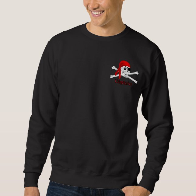 Moletom Capitão Pirate Skull & Bones Mens (Frente)