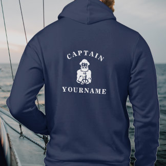 Moletom Capitão Velho Escruff com seu nome Hoodie Náutico