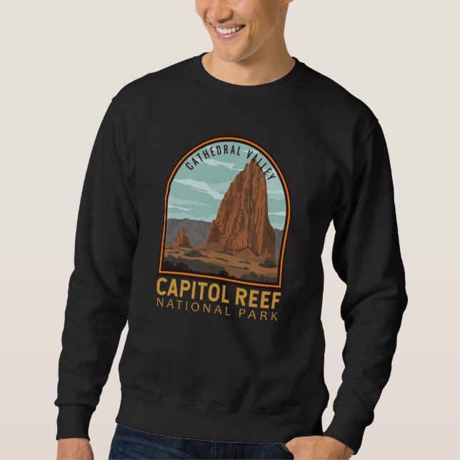 Moletom Capitol Reef National Park Catthedral Valley Retro (Frente)